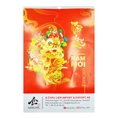 VIETNAMESE CALENDAR BLOSSOM 40 X 60CM BS12 ACL