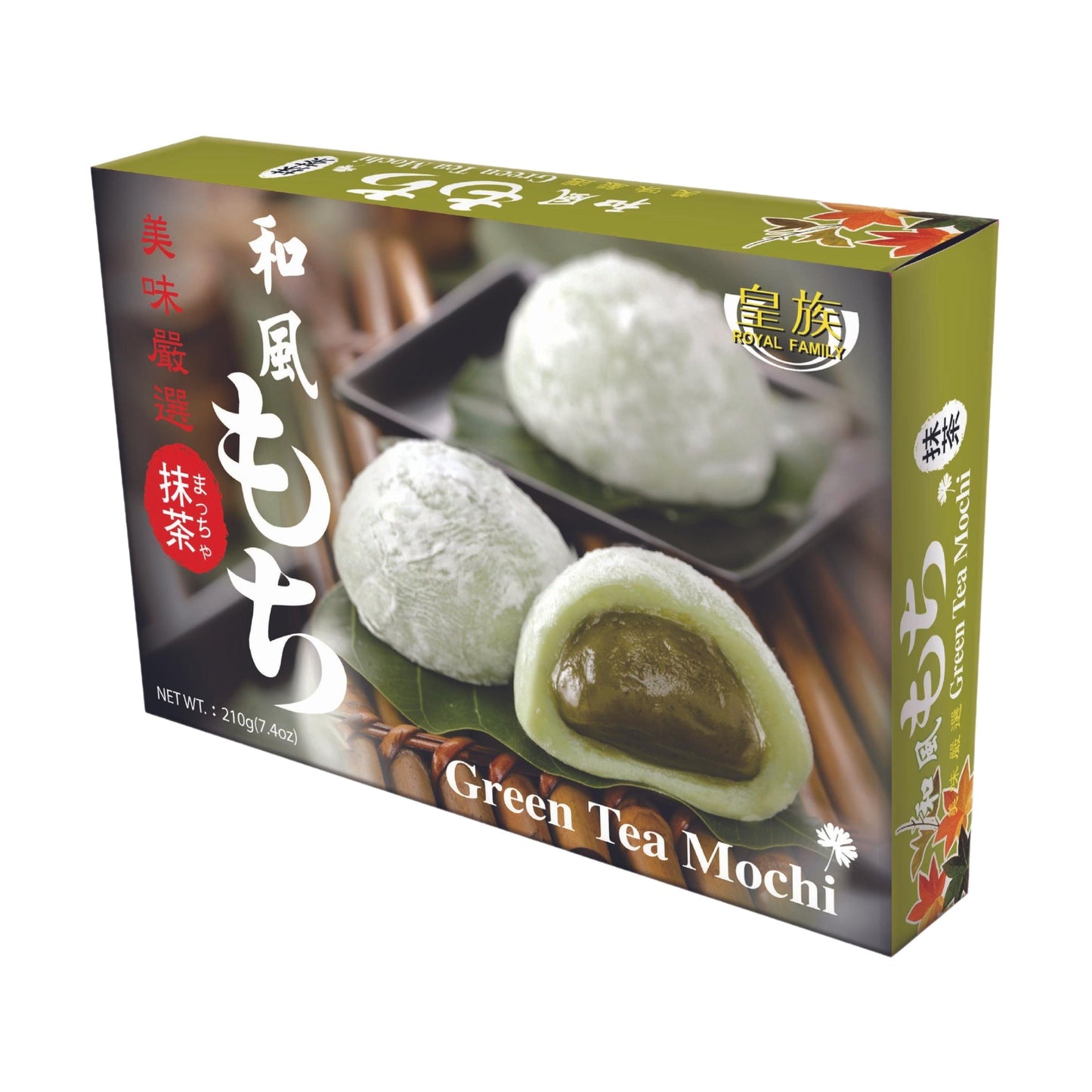 GREEN TEA MOCHI 24 x 210g ROYAL FAMILY