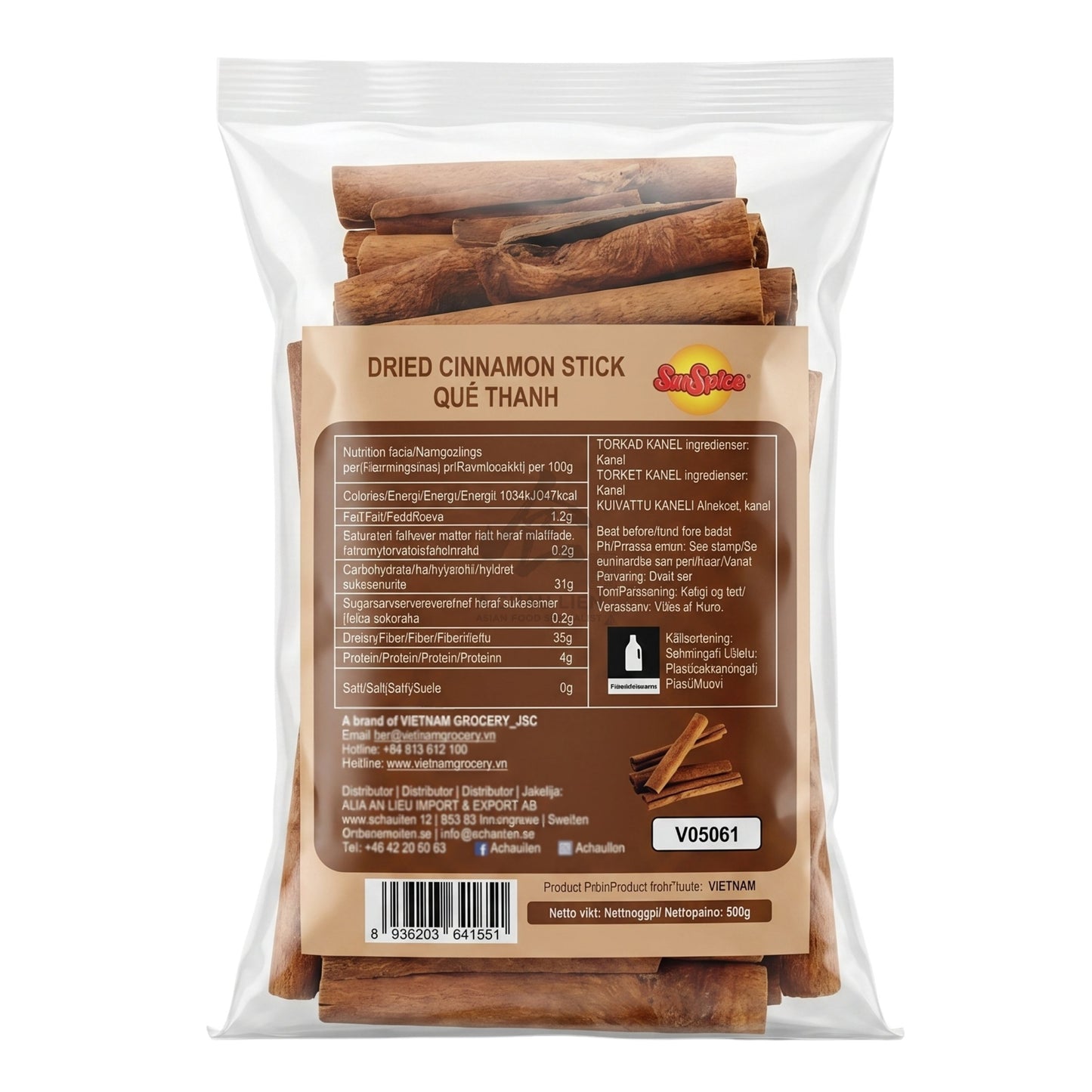DRIED CINNAMON STICK 20 x 500g SUM SPICE