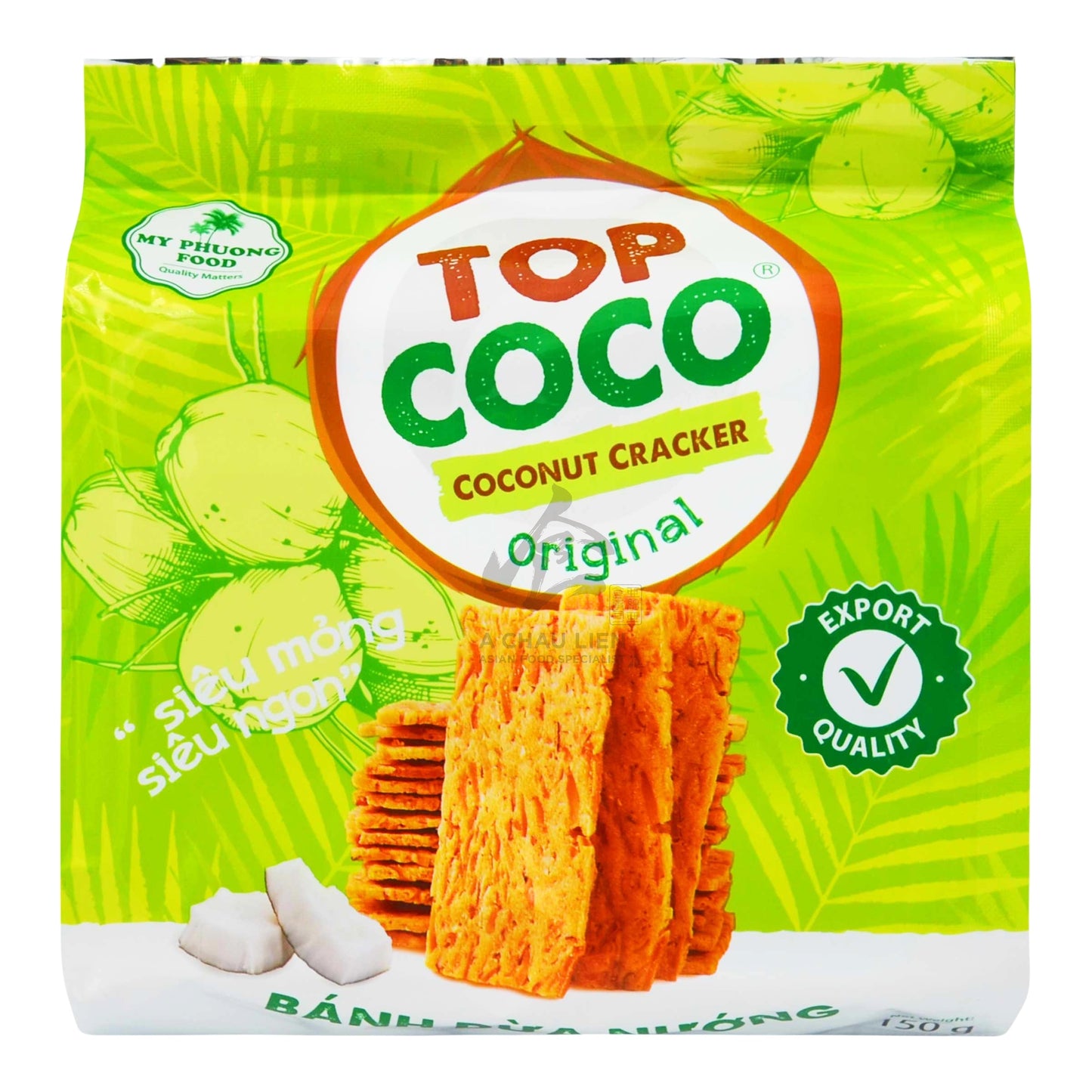 COCONUT CRACKER ORIGINAL 30 x 150g TOPCOCO
