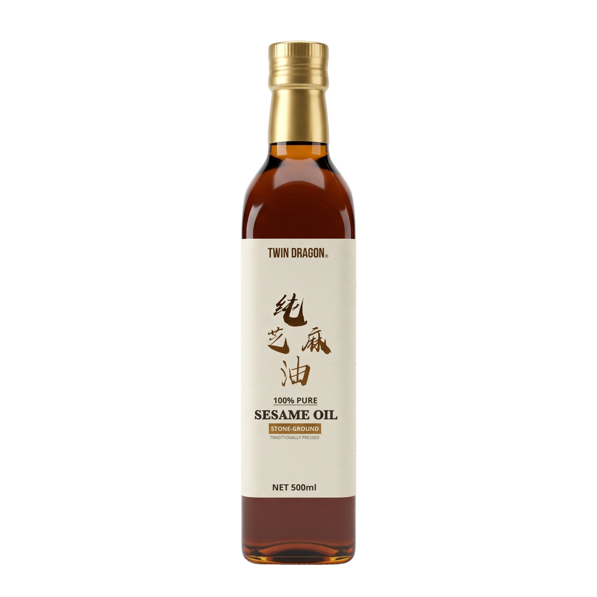 100% PURE SESAME OIL 6 x 500ml TWIN DRAGON
