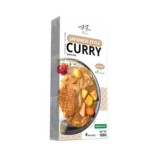 JAPANESE STYLE KATSU CURRY SAUCE BLOCK (10PCS X 100G) 4 x 1kg TWIN DRAGON