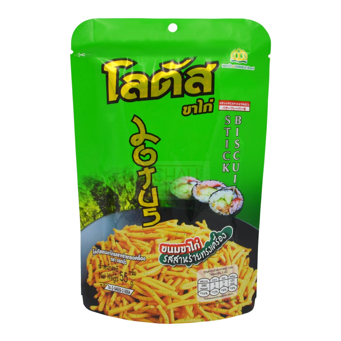 STICK BISCUIT OCEANS SEAWEED FLAVOUR 48 x 55g DORKBUA