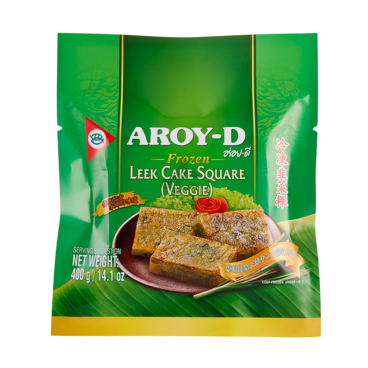 FROZEN LEEK CAKE SQUARE 30 x 400g AROY-D