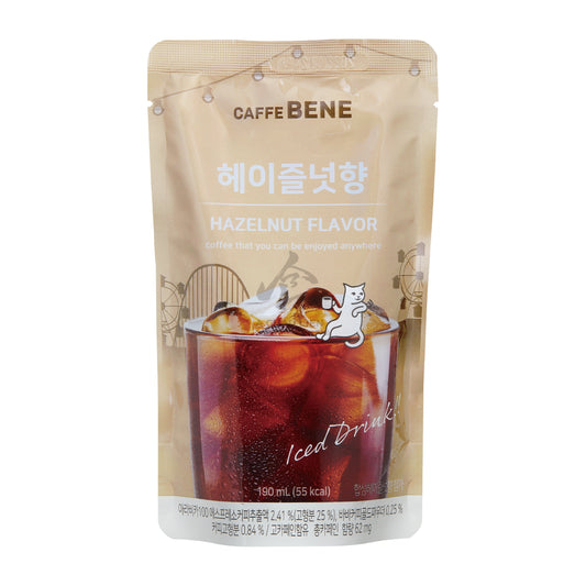 HAZELNUT FLAVOR POUCH COFFEE (10PCS X 190ML) 5 x 1.9L CAFFE BENE