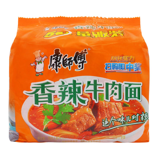 HOT BEEF NOODLES (103G x 5PCS) 6 x 515g MASTER KONG