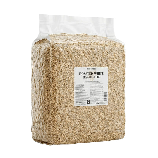 ROASTED WHITE SESAME SEEDS 1 x 10kg TWIN DRAGON