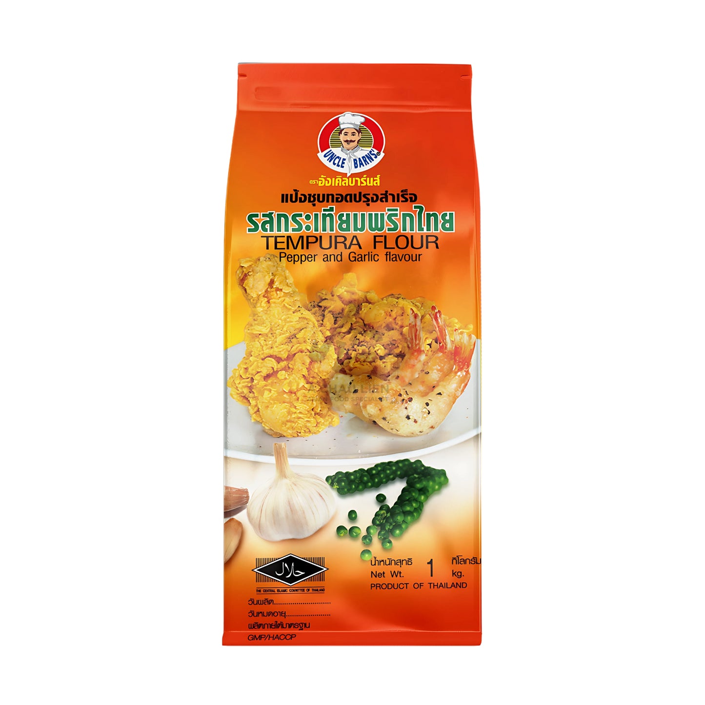 TEMPURA FLOUR GARLIC & PEPPER 10 x 1kg UNCLE BARNS