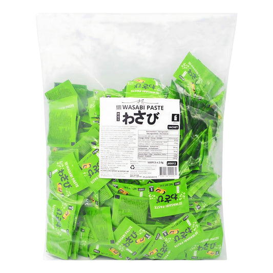 WASABI PASTE IN SACHET (500PCS X 2.6G) 6 x 1.3kg TWIN DRAGON