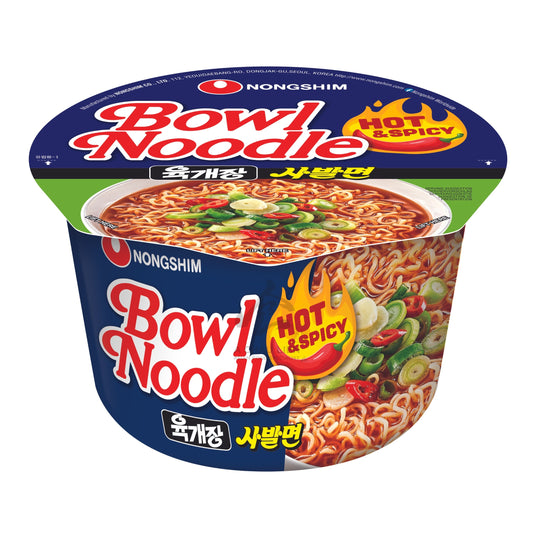 BOWL NOODLE HOT & SPICY 12 x 100g NONGSHIM