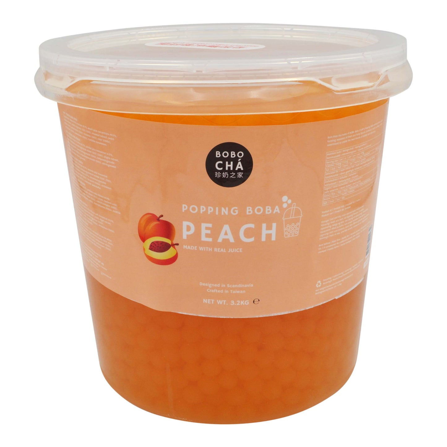 PEACH POPPING BOBA 4 x 3.2kg BOBO CHA