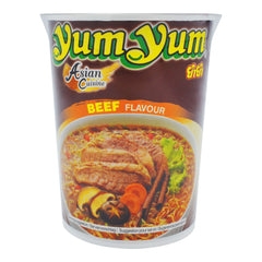 INSTANT NOODLES CUP BEEF FLAVOUR 12 x 70g YUM YUM