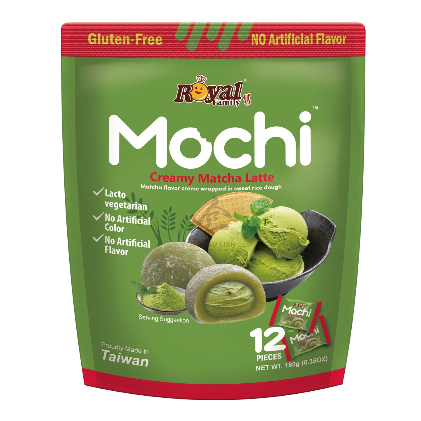 MOCHI CREAMY MATCHA LATTE 12 x 180g ROYAL FAMILY