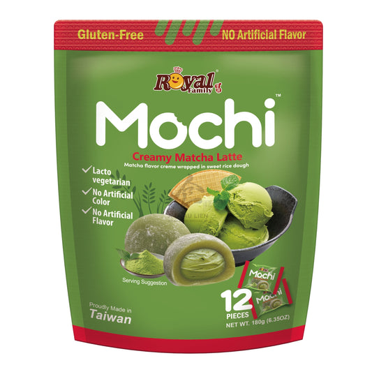 MOCHI CREAMY MATCHA LATTE 12 x 180g ROYAL FAMILY