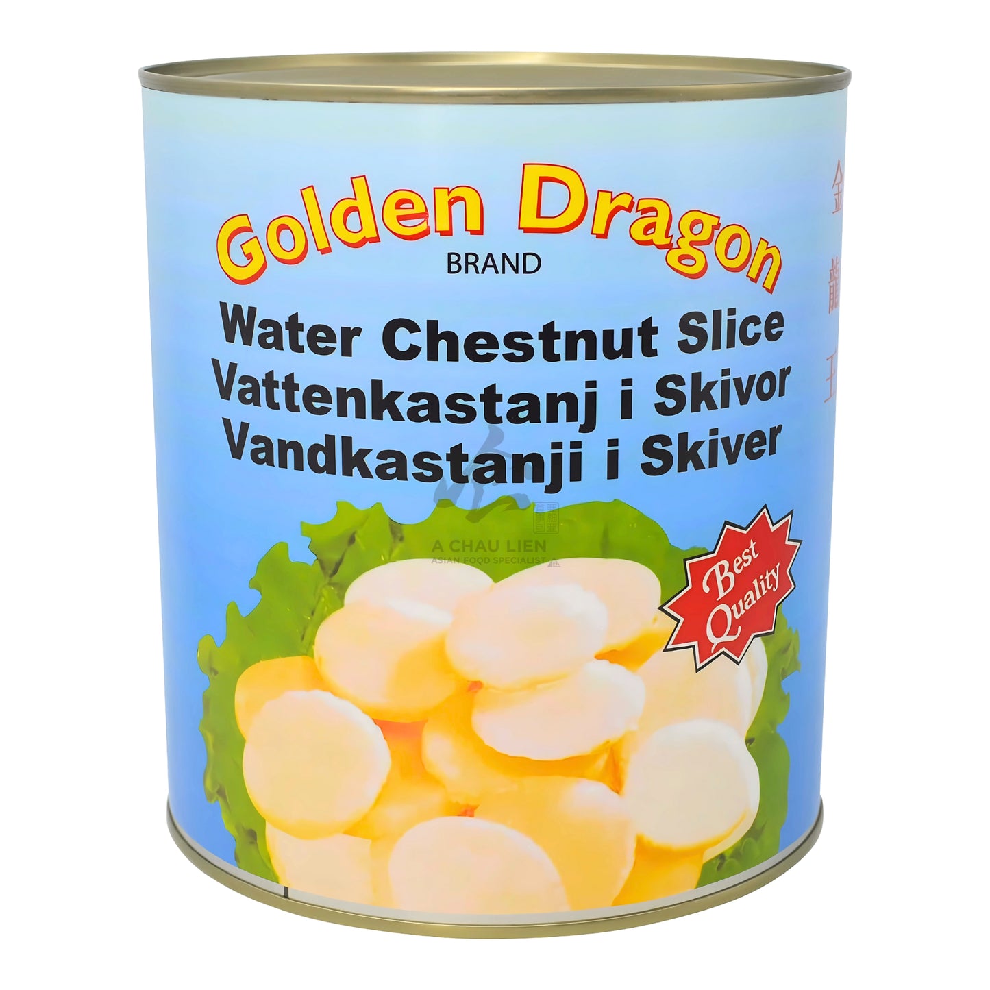 WATER CHESTNUT SLICE 6 x 2.95kg GOLDEN DRAGON