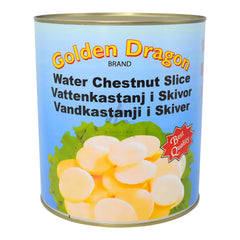 WATER CHESTNUT SLICE 6 x 2.95kg GOLDEN DRAGON
