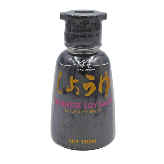 JAPANESE SOY SAUCE TWIN POUR 12 x 150ml TWIN DRAGON