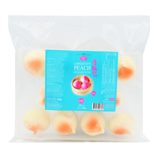 FROZEN LONGEVITY PEACH BUN (10PCS) 10 x 300g TWIN DRAGON