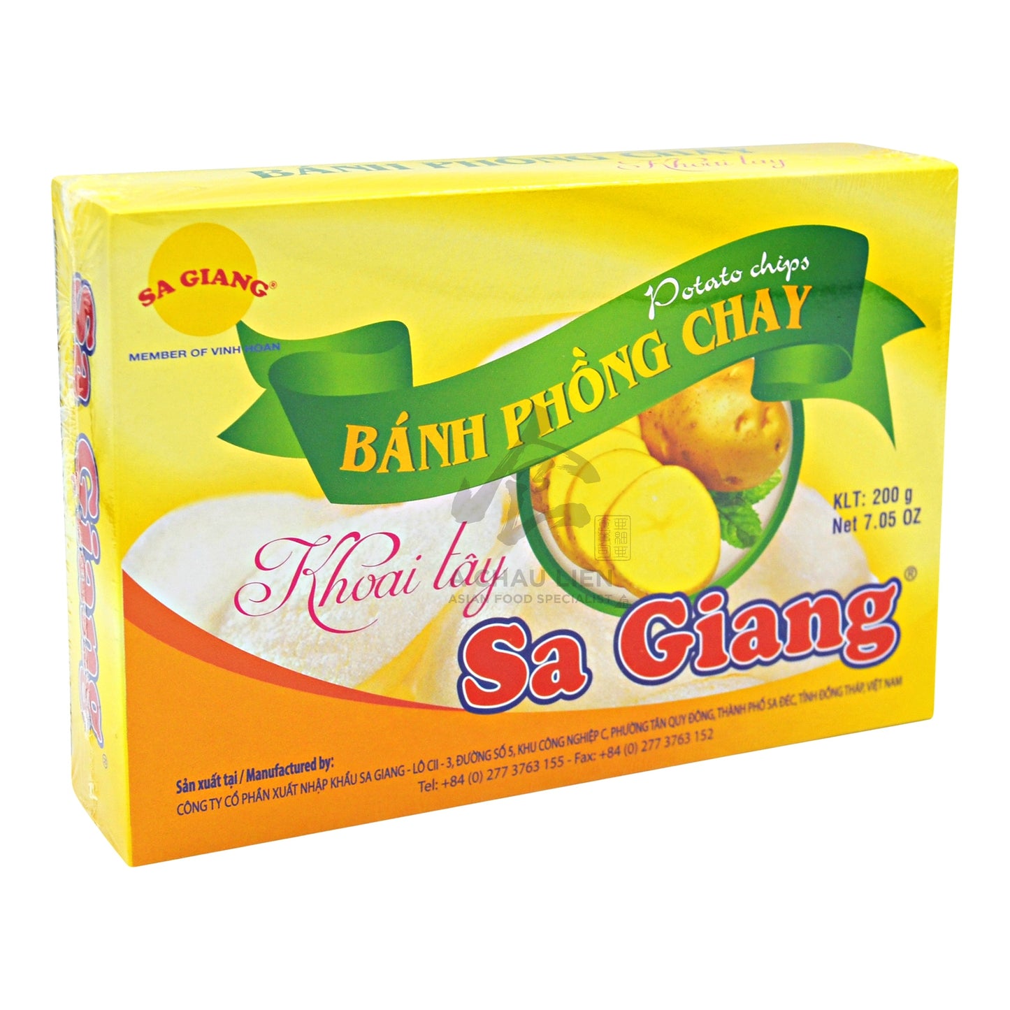 POTATO CHIPS 55 x 200g SA GIANG