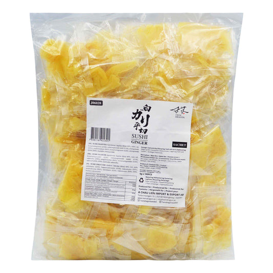 SUSHI GINGER GARI SACHET (100PCS X 5G) 10 x 500g TWIN DRAGON