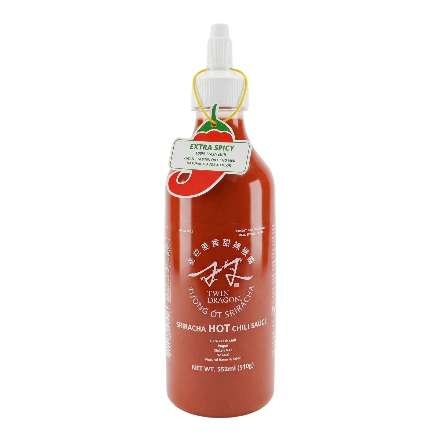 SRIRACHA HOT CHILI SAUCE 15 x 532ml (510g) TWIN DRAGON