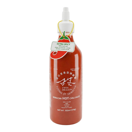 SRIRACHA HOT CHILI SAUCE 15 x 532ml (510g) TWIN DRAGON
