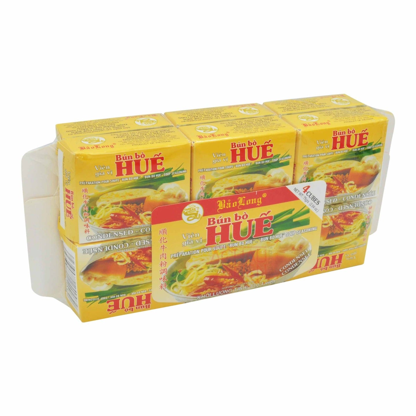 BUN BO HUE SOUP SEASONING (75G X 12PCS) 12 x 900g BAO LONG