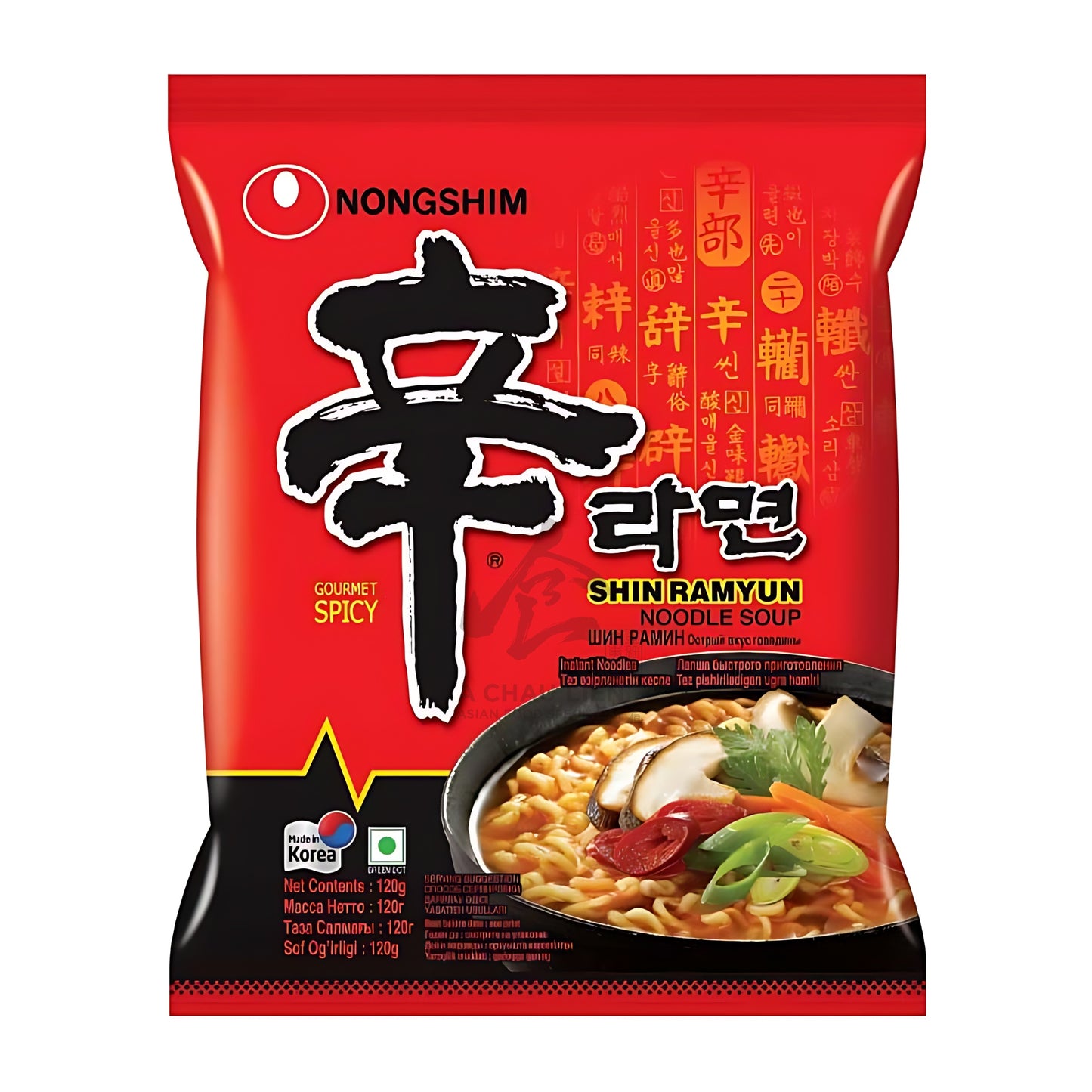 SHIN RAMYUN SPICY NOODLES 20 x 120g NONGSHIM