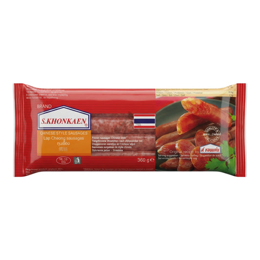 FROZEN CHINESE STYLE SAUSAGES 12 x 360g S.KHONKAEN