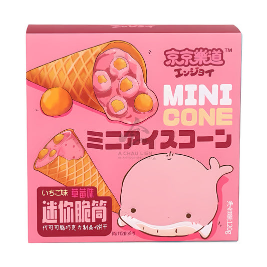MINI CONE STRAWBERRY FLAVOR 20 x 120g JING JING LE DAO