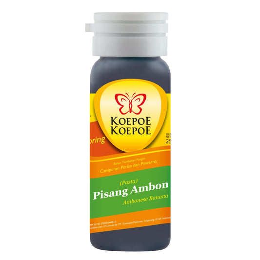 AMBONESE BANANA FLAVORING PASTE EXTRACT (6PCS X 25ML) 24 x 150ml KOEPOE KOEPOE