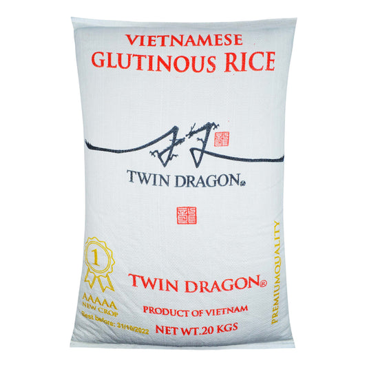VIETNAMESE GLUTINOUS RICE 1 x 20kg TWIN DRAGON