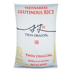 VIETNAMESE GLUTINOUS RICE 1 x 20kg TWIN DRAGON