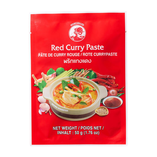 RED CURRY PASTE (12PCS X 50G) 4 x 600g COCK BRAND