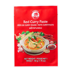 RED CURRY PASTE (12PCS X 50G) 4 x 600g COCK BRAND
