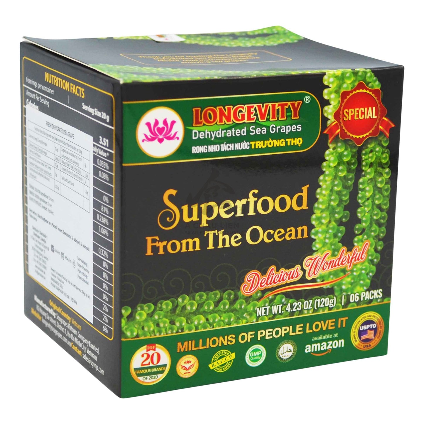 LONGEVITY SEA GRAPES (6PCS) 30 x 120g TRUONG THO