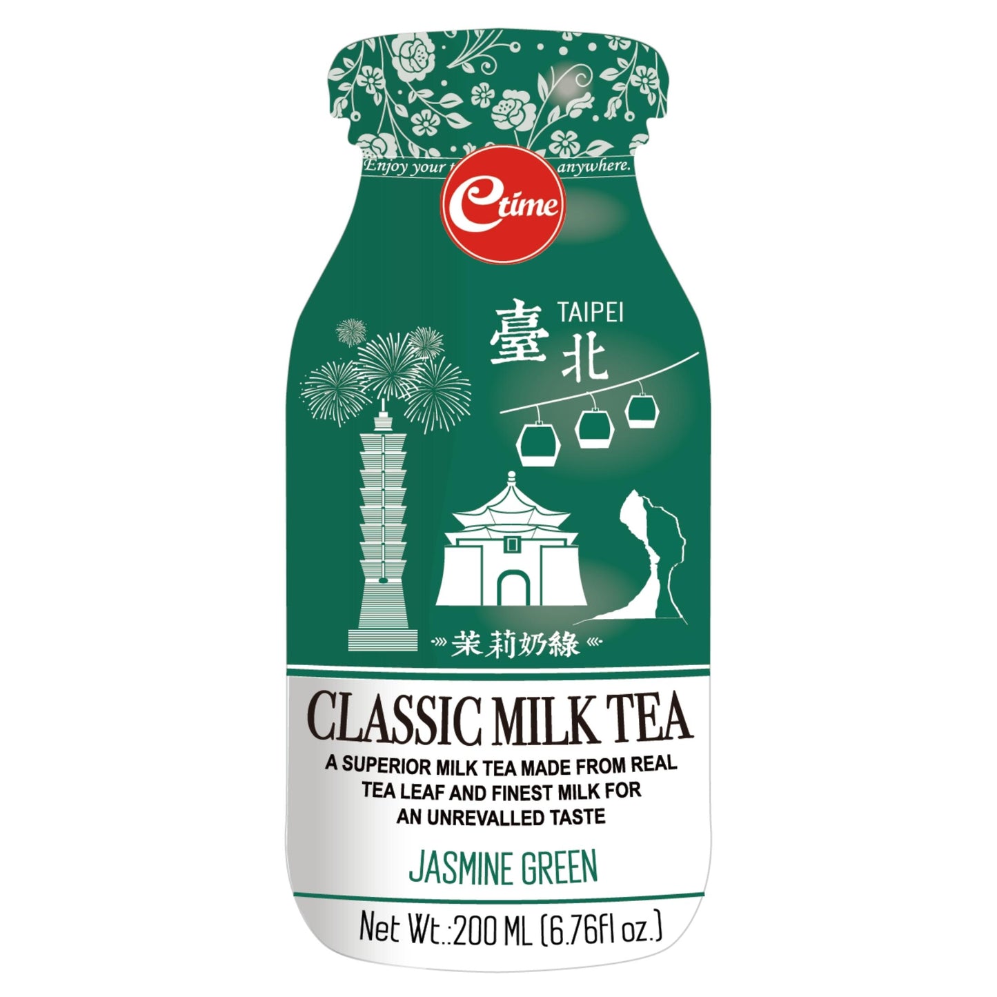 CLASSIC JASMINE GREEN TEA 24 x 200ml E-TIME