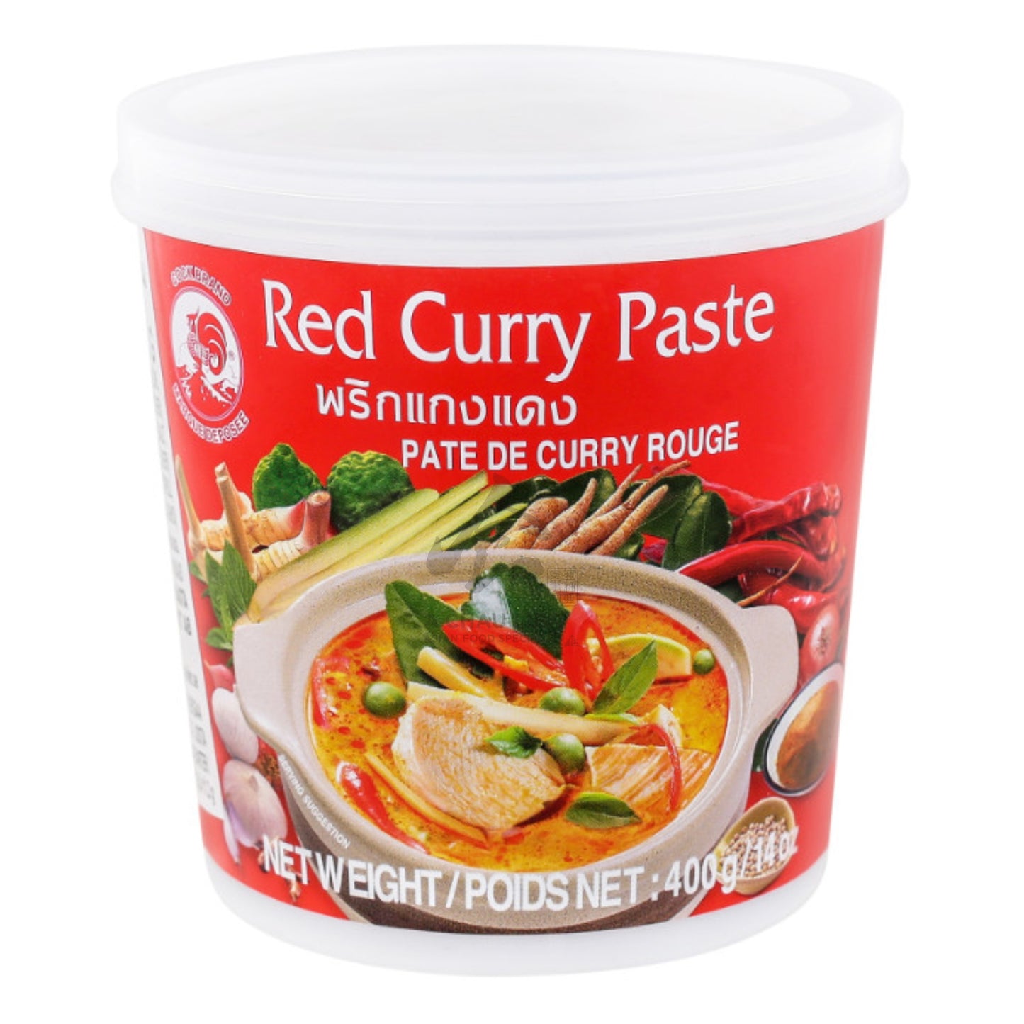 RED CURRY PASTE 12 x 400g COCK BRAND