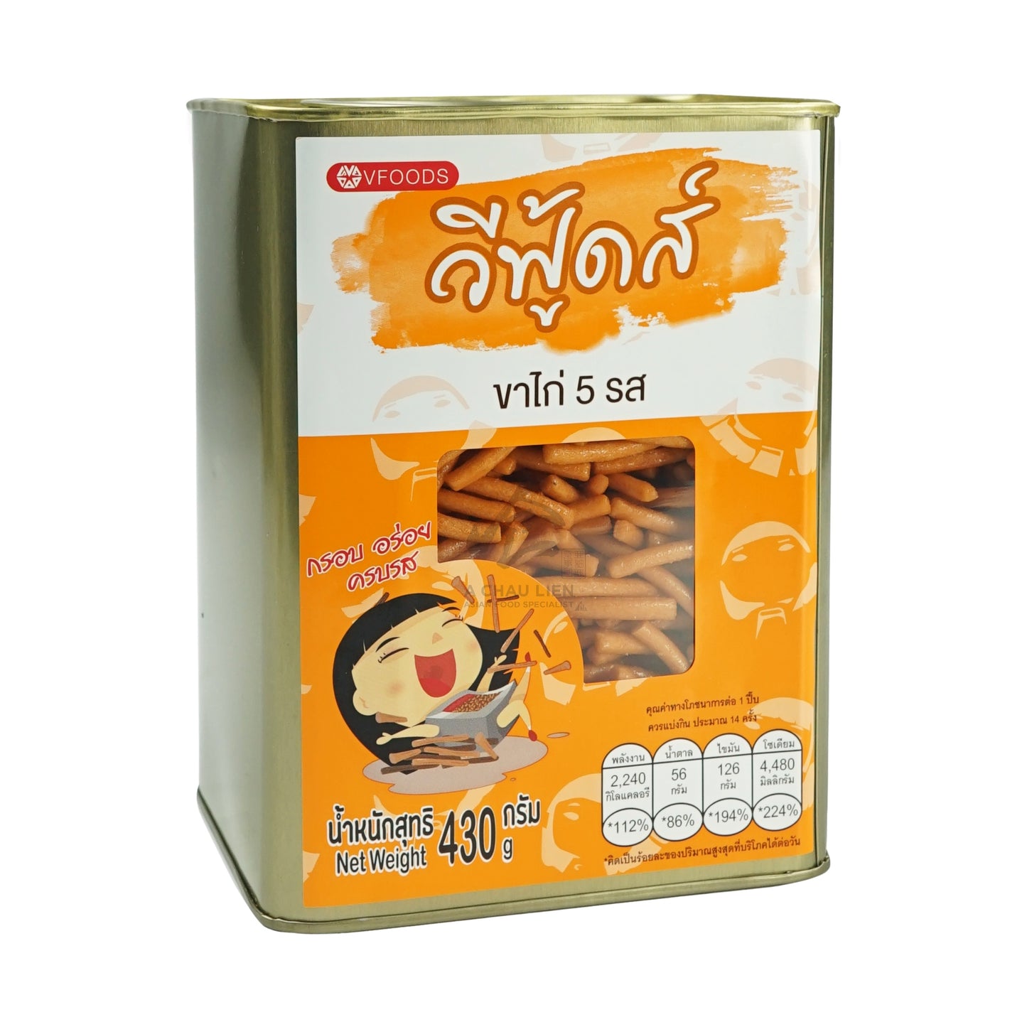 FIVE TASTY STICK BISCUITS 12 x 430g V-FOODS