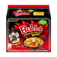 BULDAK SPICY CHICKEN FLAVOR RAMEN STEW TYPE (5PCS X 145G) 8 x 725g SAMYANG