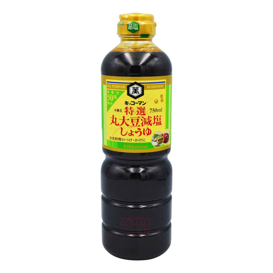 SOY SAUCE 50% LESS SALT 6 x 750ml KIKKOMAN