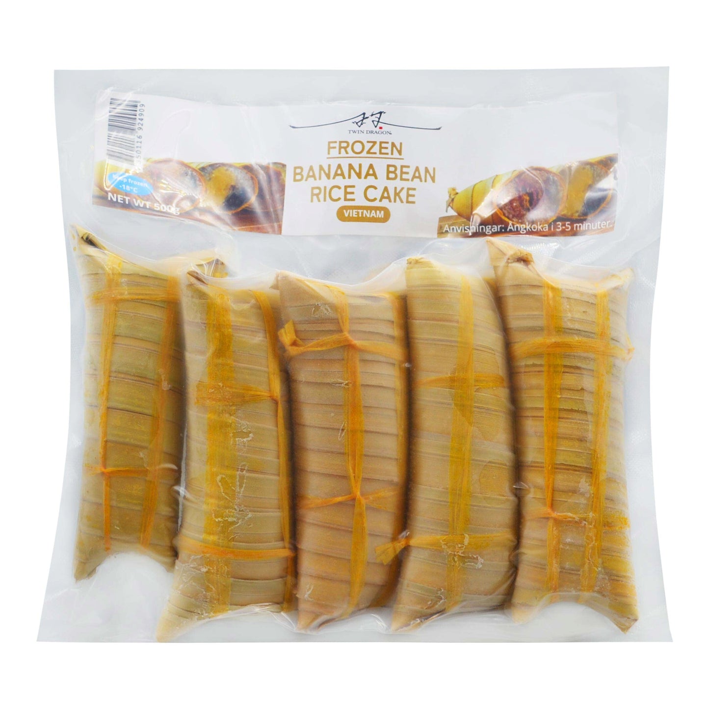 FROZEN BANANA BEAN RICE CAKE 20 x 500g TWIN DRAGON