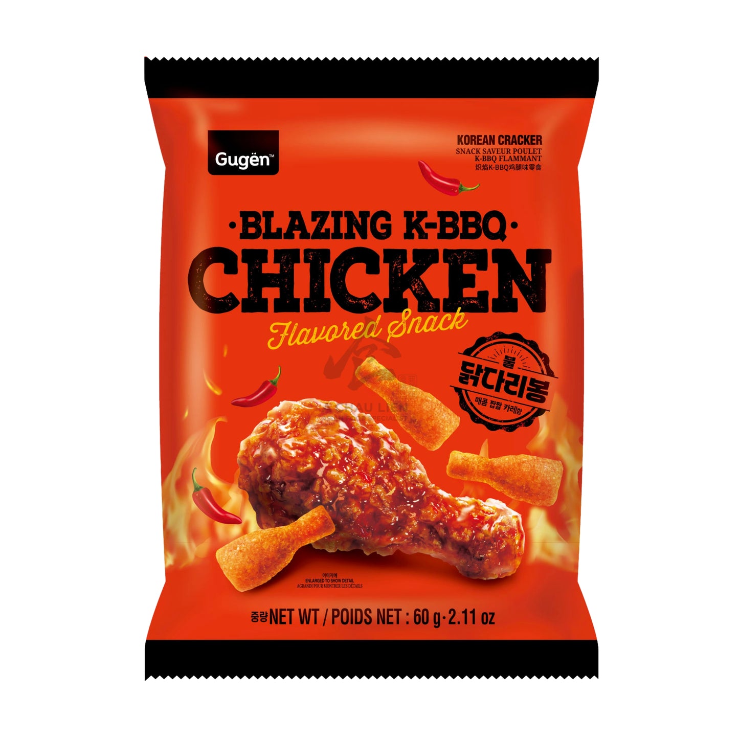 HOT & SPICY DRUMSTICK SNACK 30 x 60g GUGEN