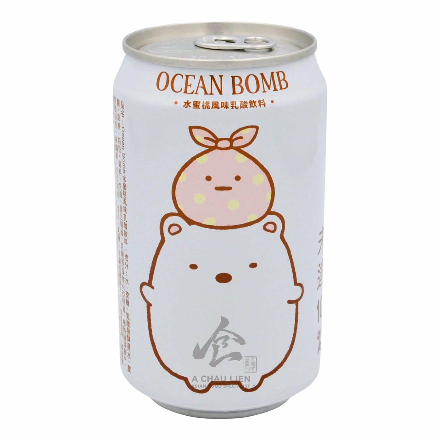 SUMIKKOGURASHI PEACH SPARKLING WATER 24 x 330ml OCEAN BOMB