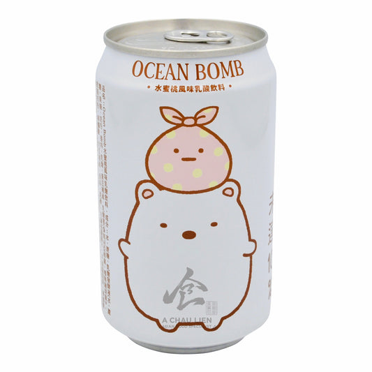 SUMIKKOGURASHI PEACH SPARKLING WATER 24 x 330ml OCEAN BOMB