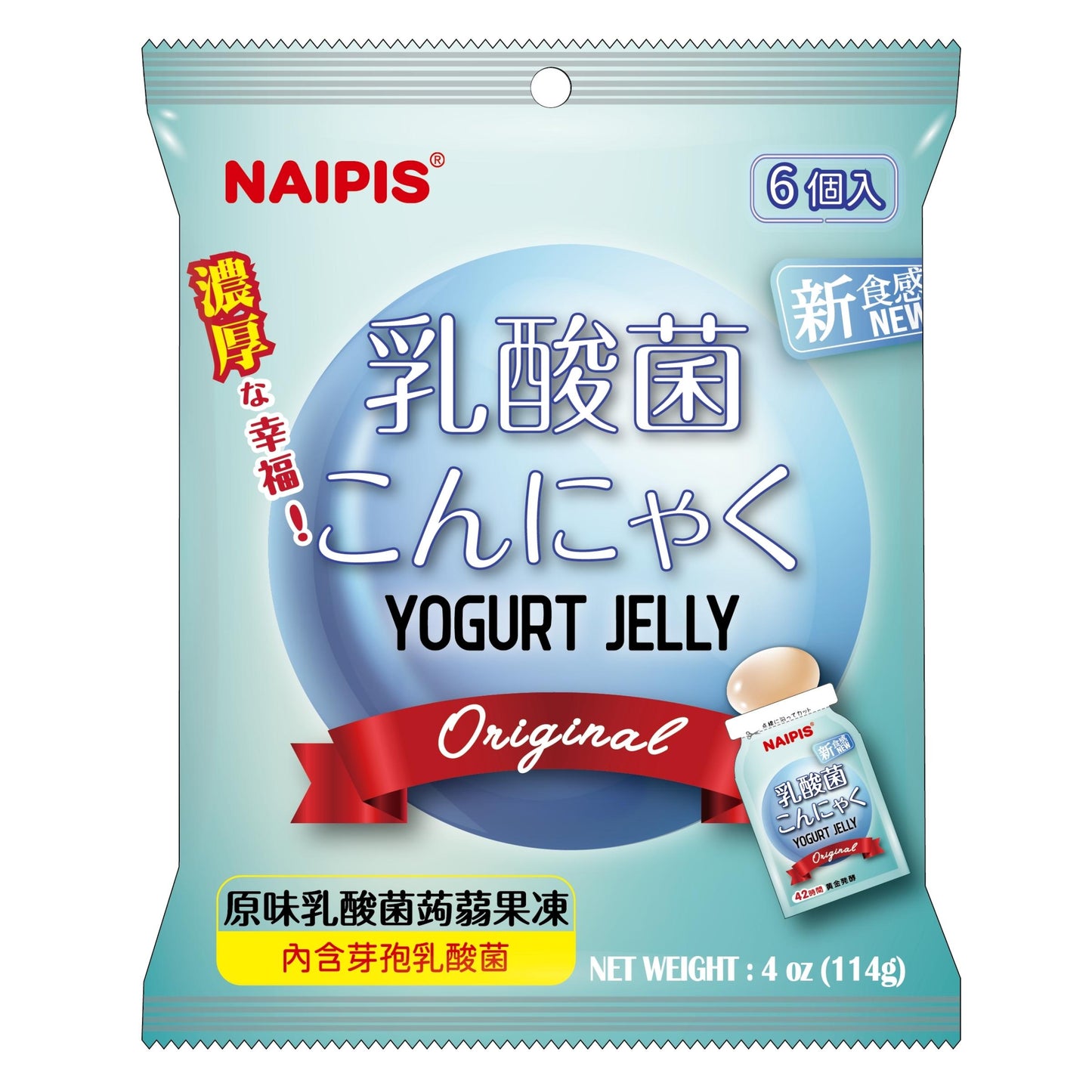 ORIGINAL YOGURT JELLY 24 x 114g NAIPIS