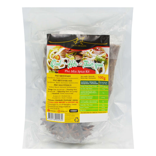 MIX SPICE KIT FOR PHO 50 x 100g TWIN DRAGON