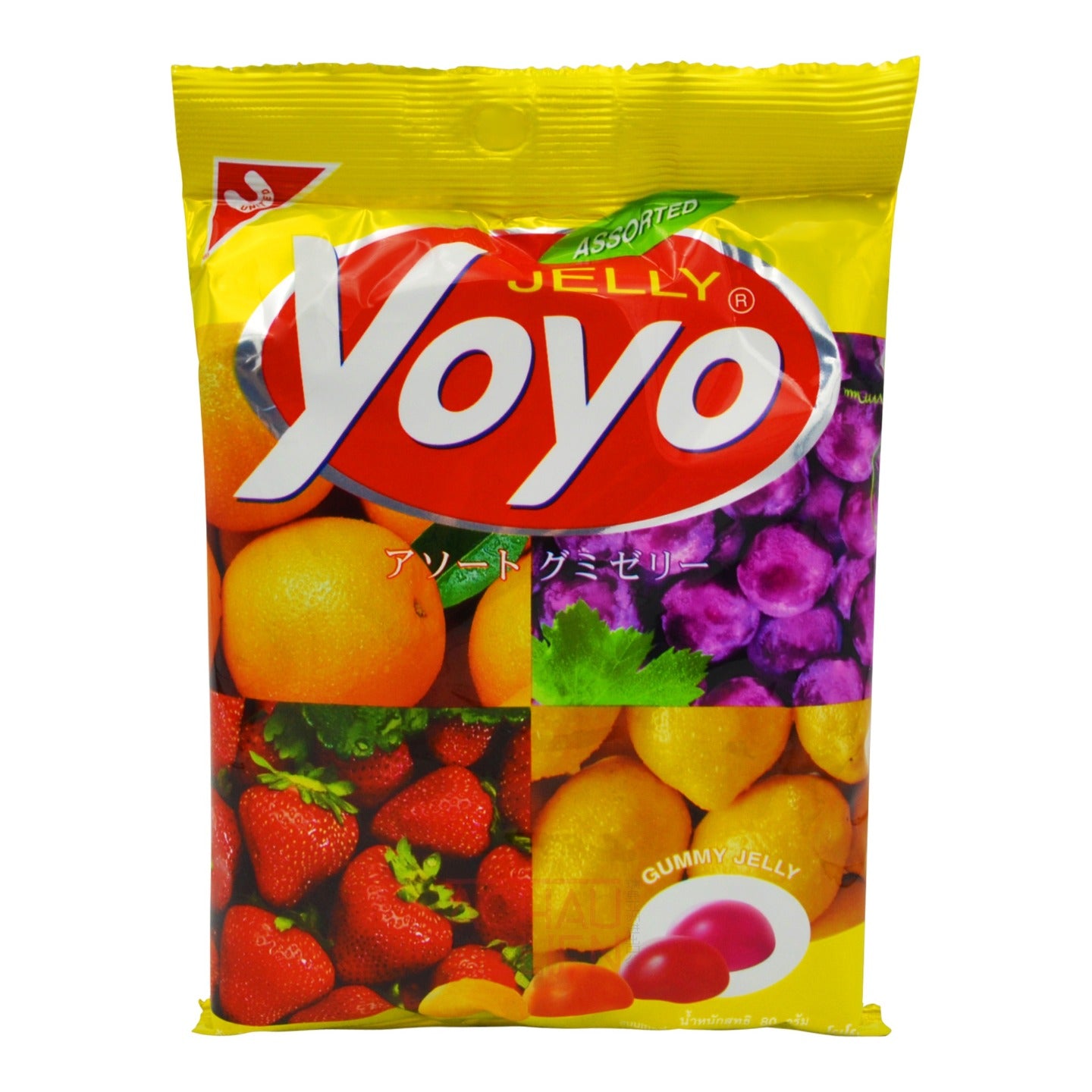 ASSORTED GUMMY JELLY 24 x 80g YOYO