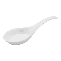 WHITE PORCELAIN SOUP SPOON FLAT