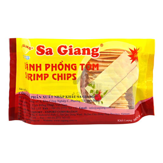SQUARE SHRIMP CHIPS 30 x 400g SA GIANG